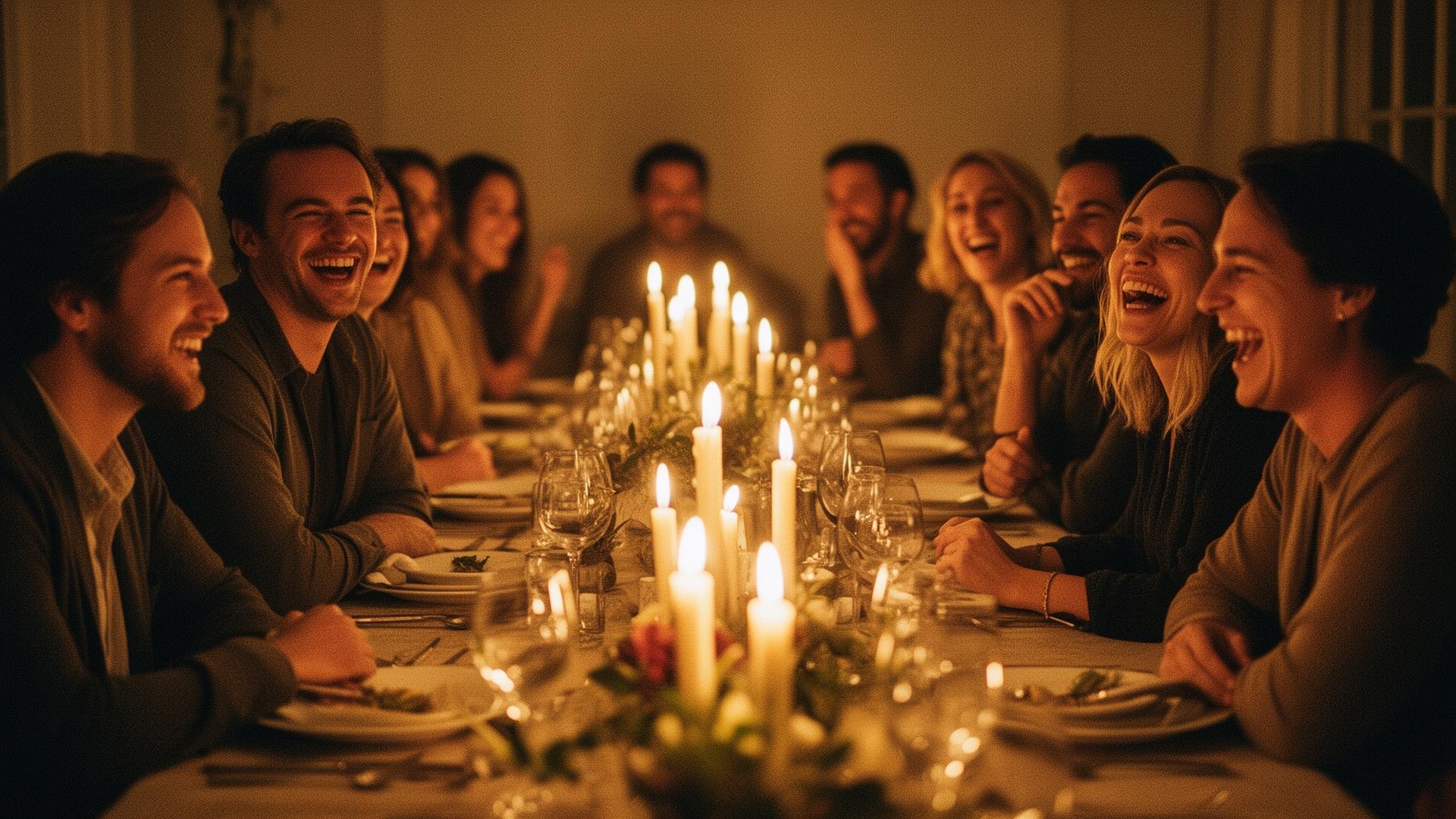 Candlelit Shortlist dinner gathering